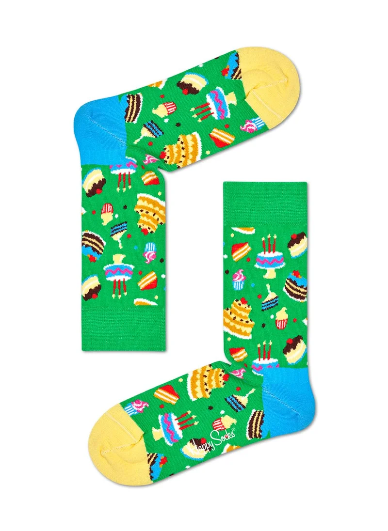 Happy Socks 3-PACK HAPPY BIRTHDAY SOCKS GIFT SET Multicolour