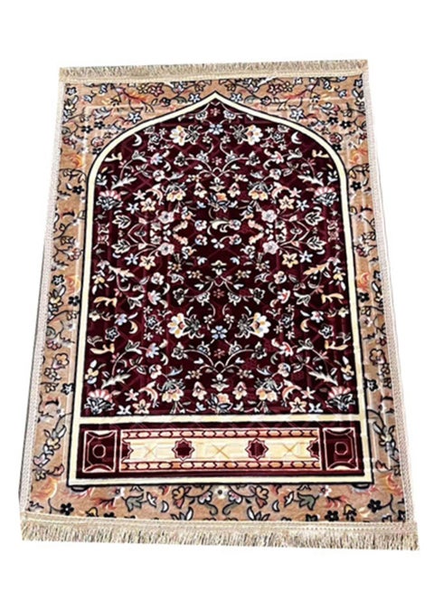 Traditional Turkish Prayer Mat, 70x110 cm Large Portable, Multicolor Islamic Prayer rug, Janamaz Sajjadah For Men And Women