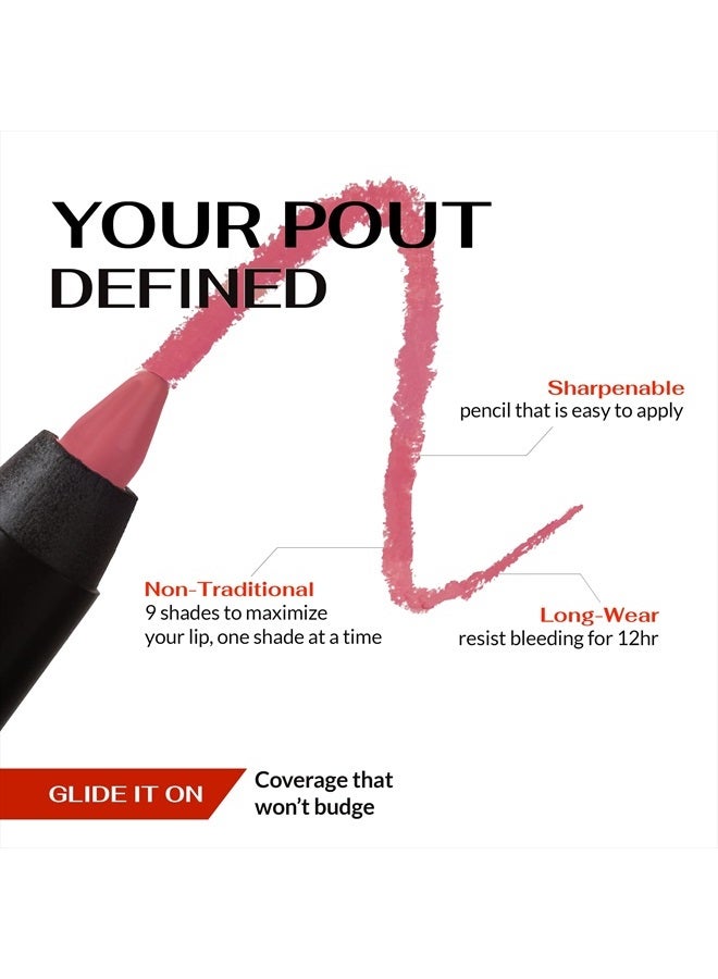 K7L Light Pink Lip Crayon (Vegan) - Waterproof and Smudge-Proof Rose - Image 3