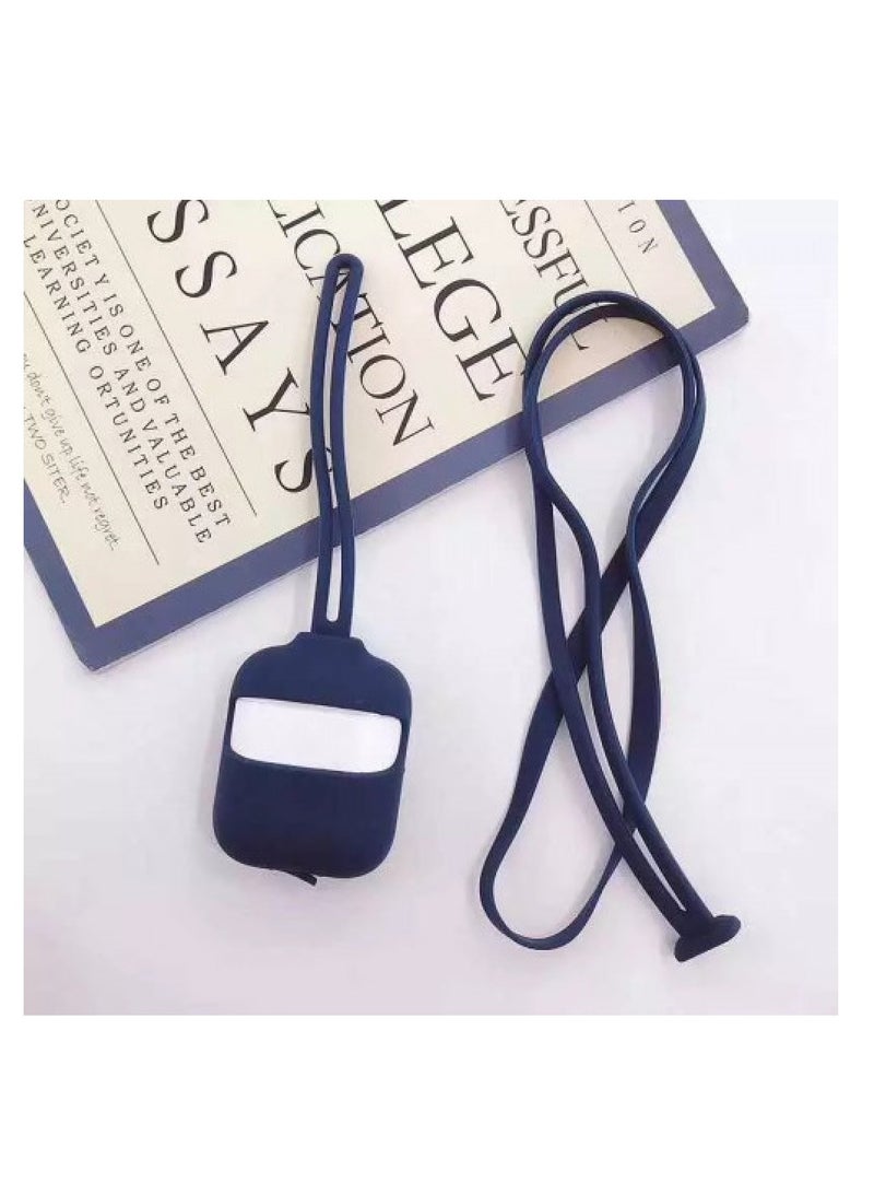 Compatible with AirPods Pro 2 Case 2022, Full Protective Hybrid Silicone for AirPods Pro 2nd Generation Case, Front LED Visible Skin Cover-Dark Blue  - Image 5