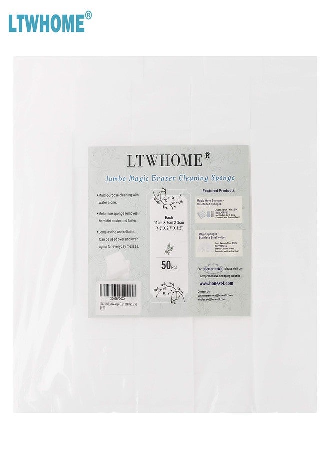 LTWHOME إسفنجة تنظيف سحرية عملاقة من الميلامين 4.35 × 2.72 × 1.18 بوصة (عبوة من 50)  - Image 4