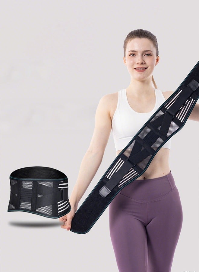 أوبتيا دعامة الظهر، تخفيف آلام أسفل الظهر بـ 4 دعامات، حزام دعم الظهر القابل للتعديل للعمل، تصحيح الحدب، داعم الظهر، مدرب وضعية قابل للتعديل، دعامة الظهر لتخفيف آلام أسفل الظهر، داعم أسفل الظهر المضاد للانزلاق لعرق النسا والجنف للرجال والنساء - Image 2