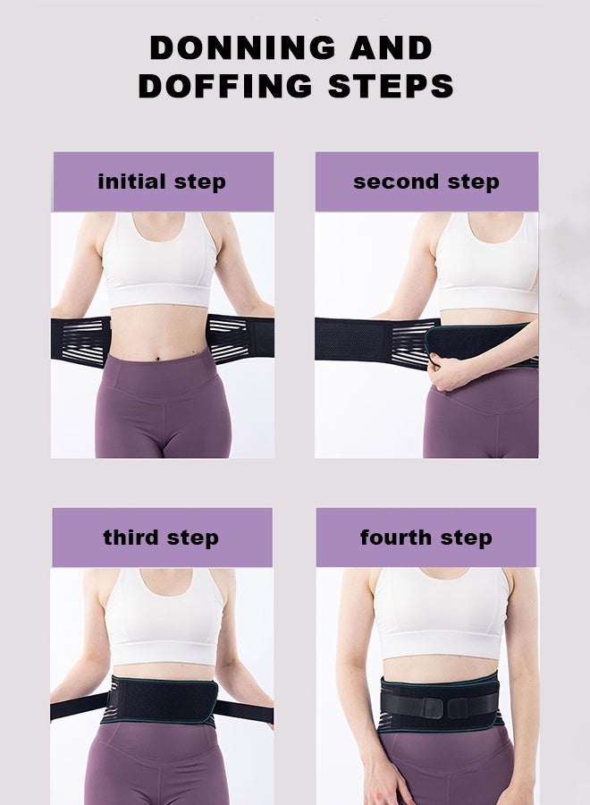 أوبتيا دعامة الظهر، تخفيف آلام أسفل الظهر بـ 4 دعامات، حزام دعم الظهر القابل للتعديل للعمل، تصحيح الحدب، داعم الظهر، مدرب وضعية قابل للتعديل، دعامة الظهر لتخفيف آلام أسفل الظهر، داعم أسفل الظهر المضاد للانزلاق لعرق النسا والجنف للرجال والنساء - Image 5