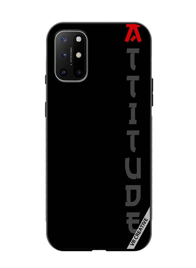 VR CREATIVE Protective Case Cover For OnePlus 8T Black With Text Design Multicolour - Image 1