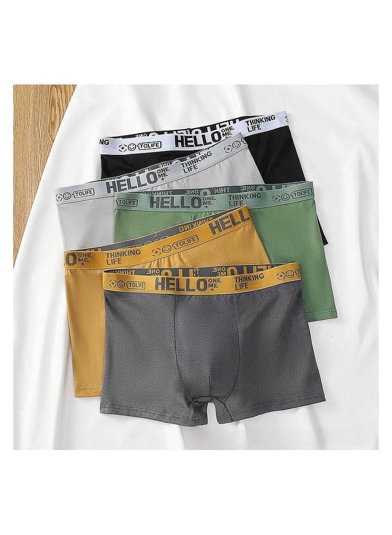 5 Pack Men’s Sort Boxer Briefs & Trunks,Breathable Stretch Cotton Moisture-Wicking Underwear,Modern Fit Low Rise  - Image 2