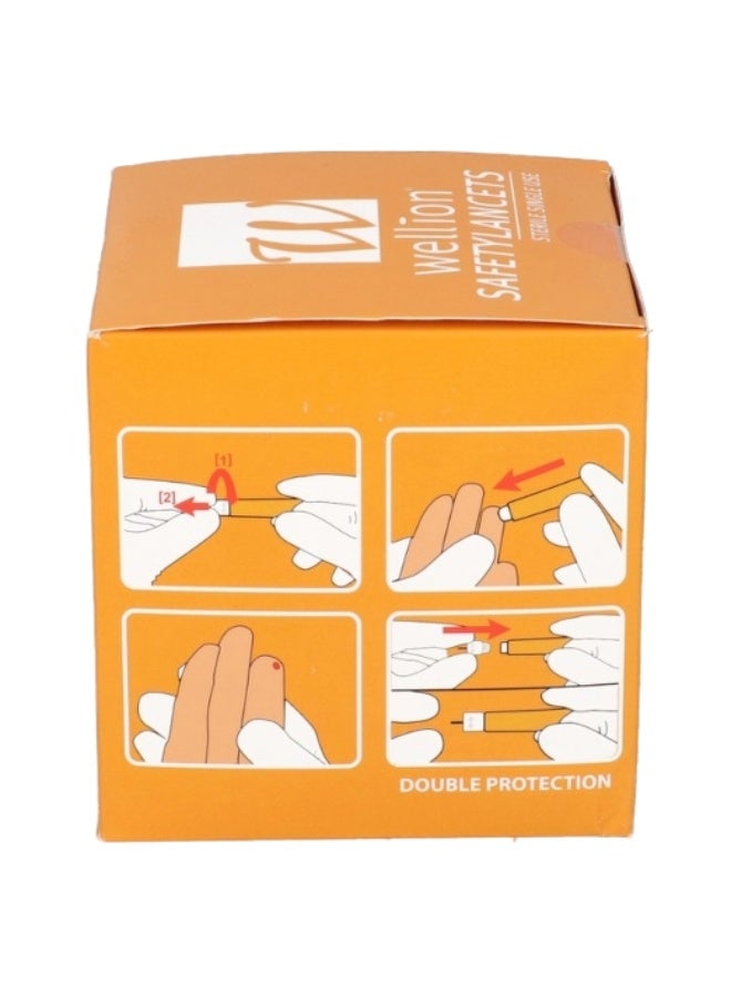 ويليون 200 قطعه إبر وخز سيفتي لانست مقاس 28 ج - Image 4