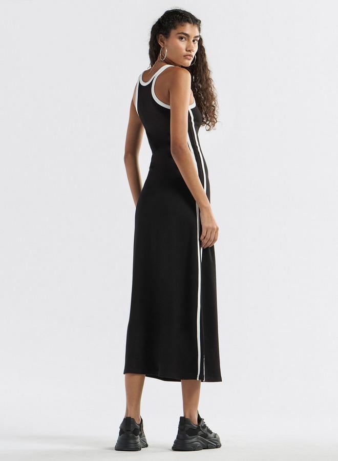 Splash FAV Racer Stripe Midi Dress - Image 3
