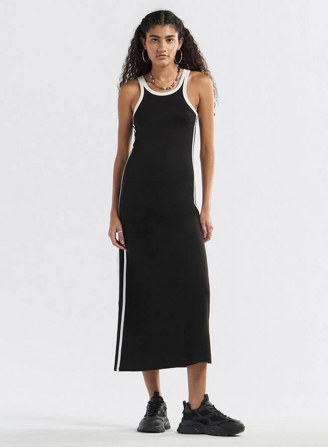 Splash FAV Racer Stripe Midi Dress - Image 2