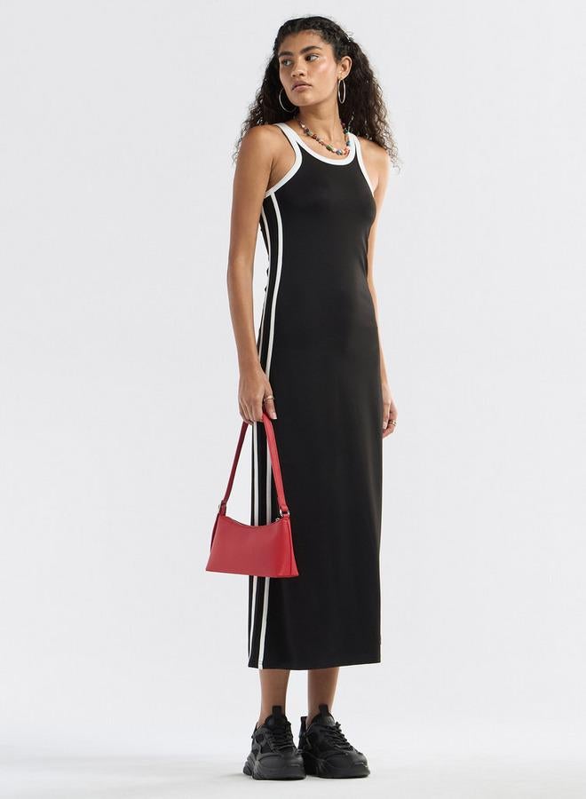 Splash FAV Racer Stripe Midi Dress - Image 1