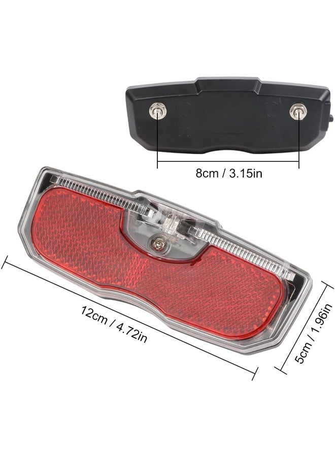 DUNISO Bike Tail Light, Bicycle Rear Reflector Tail Light，Easy to Install, Waterproof and Durable，for Road Bike，Electric Bike, Mountain Bike(Battery NOT Included) - Image 3