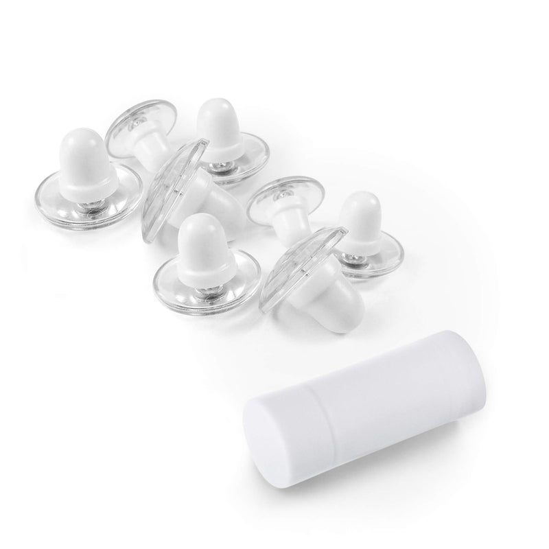 Pinion Pins Pinion Pins Clear Magnetic Duvet Clips with Magnetic Key for Easy Removal. Pack of 8 Comforter Fasteners That are Safe Locking, Bedding Pins Holds up to 10lbs, Clamps Keeps Comforter from Shifting  - Image 1