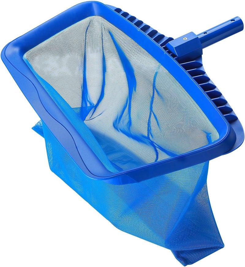 Flexzion 20" Pool Net Skimmer - Leaf Rake for Swimming Pool with Fine Mesh Net Catcher 15" Deep - Heavy Duty Pool Skimmer Net Replacement for Standard Pole Pool Cleaning Equipment - Image 1