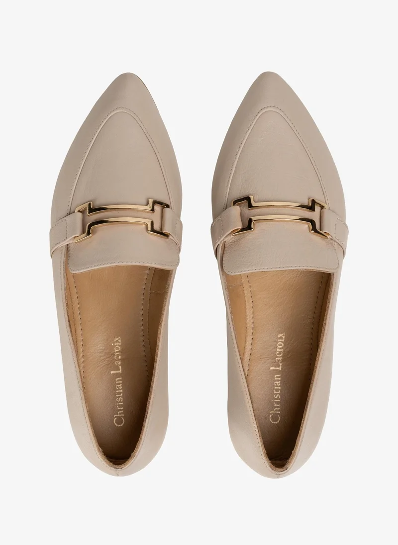 Christian Lacroix Christian Lacroix Women's Leather Loafers - Off White
