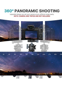 Excefore Tripod Ball Heads for 1/4" Tripod, U-80L Camera BallHead Metal Mini Ball Head 360 Degree Rotating Panoramic Arca Quick Release Plate & Cold Shoe, for DSLR Camera Camcorder Tripod Monopod Slider  - Image 4