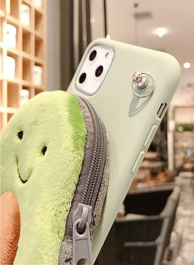 SGVAHY Wallet Case for iPhone 16 Pro Max with Strap Lanyard Cute Dinosaur Coin Purse Funny Phone Case Kawaii Soft Silicone Shockproof Cover for Women Girls - Image 3