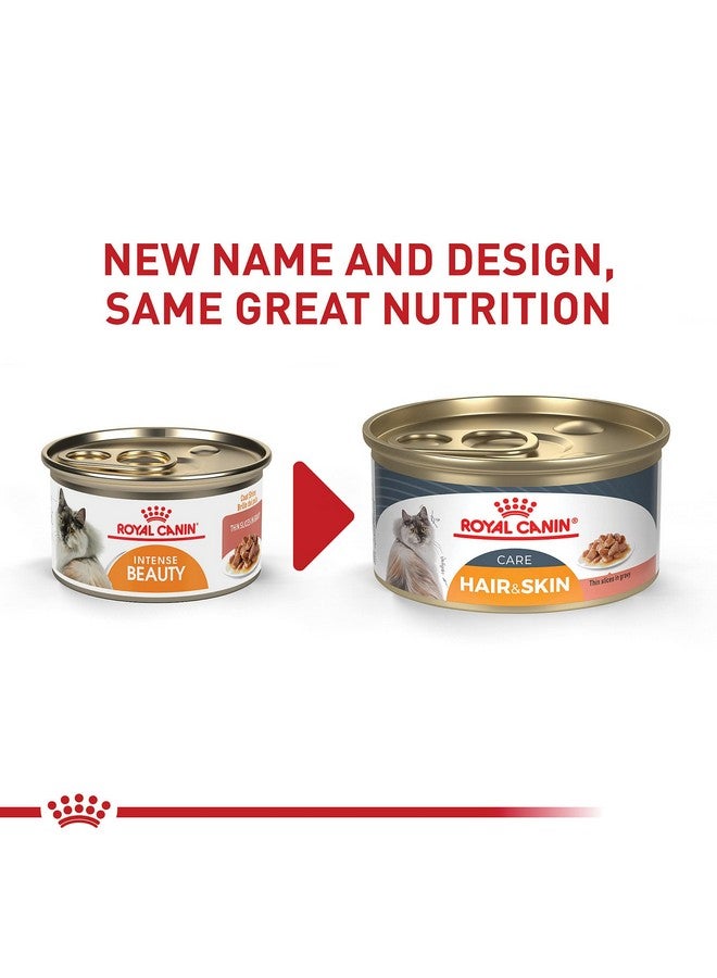 ROYAL CANIN Feline Care Nutrition Hair & Skin Care Thin Slices In Gravy Canned Cat Food, 3 Ounce (Pack Of 24) - Image 2