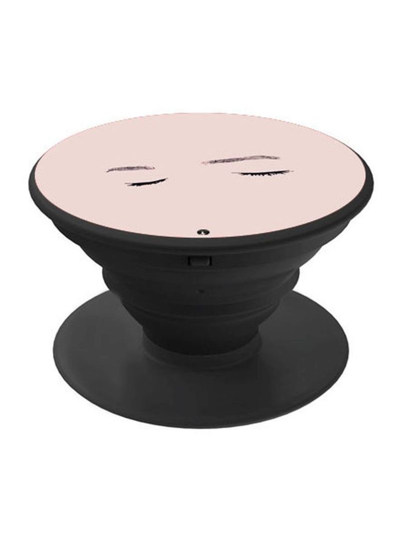 RKN Printed Pop Socket Phone Grip Black/Pink - Image 2