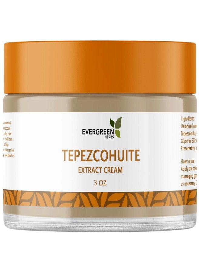Evergreen Herbs Tepezcohuite Tree Bark Cream – Skin Rejuvenation & Hydration – Natural Moisturizer with Tepezcohuite Extract – Supports Healthy Skin – 3 oz