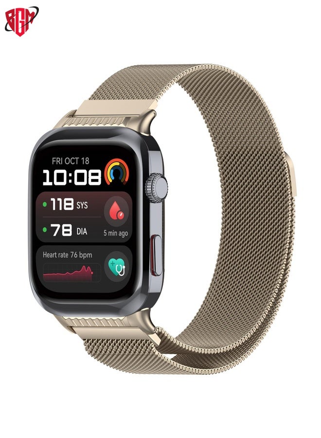 BGM For Huawei Watch D2 Vertical Metal Connector Milanese Magnetic Loop Watch Band(Starlight)  - Image 1