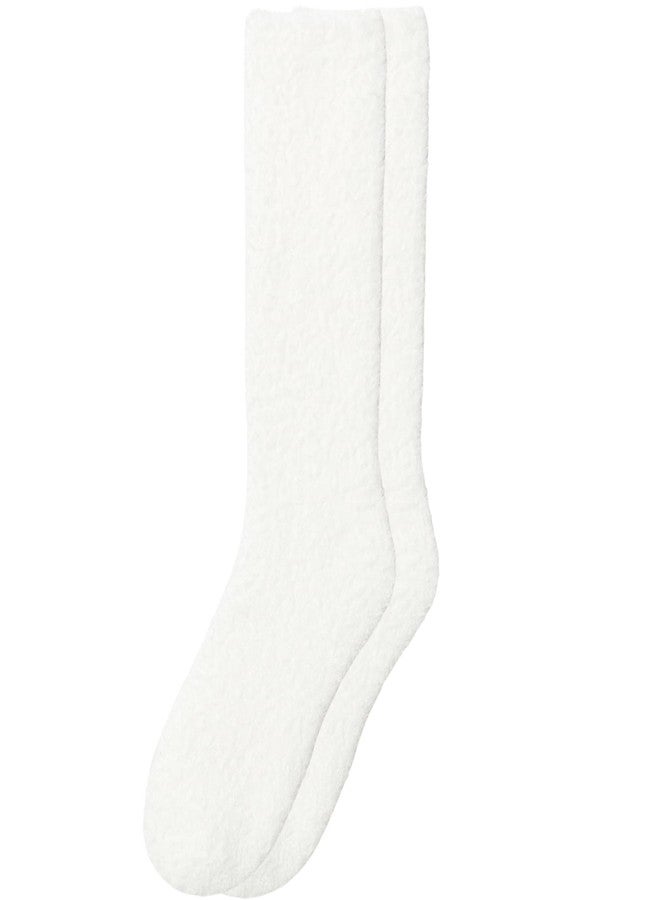 وايسوفت جوارب WaySoft البيضاء الناعمة والمريحة للنساء أو الفتيات، جوارب نوم دافئة ومريحة، عبوة من - Image 1