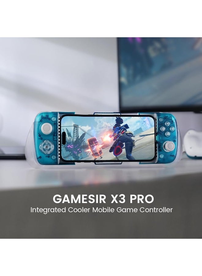 General Professional Gamepad GameSir X3 Pro Aurora Borealis Mobile Gaming Controller with Cooler Android, iPhone 15 Series, Ergonomic Design-Phone Controller, Support Zenless Zone Zero, Cloudy Gaming, Xbox Game Pass  - Image 2