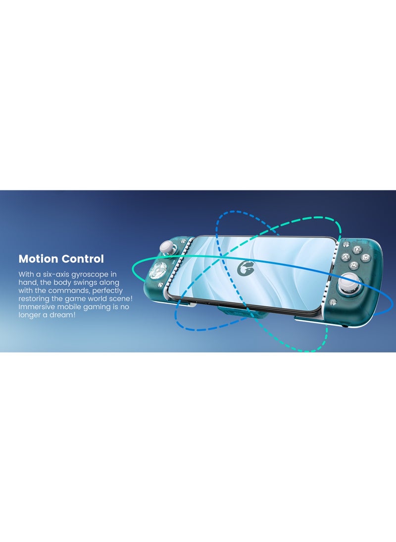 Professional Gamepad GameSir X3 Pro Aurora Borealis Mobile Gaming Controller with Cooler Android, iPhone 15 Series, Ergonomic Design-Phone Controller, Support Zenless Zone Zero, Cloudy Gaming, Xbox Game Pass