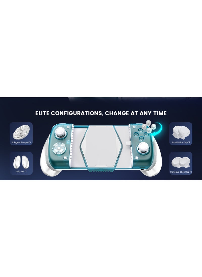 Professional Gamepad GameSir X3 Pro Aurora Borealis Mobile Gaming Controller with Cooler Android, iPhone 15 Series, Ergonomic Design-Phone Controller, Support Zenless Zone Zero, Cloudy Gaming, Xbox Game Pass