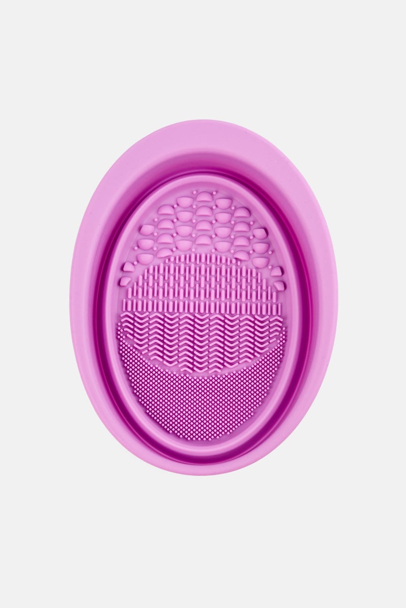 Olivia Rose Makeup Brush Cleaning Bowl, Purple - Image 1