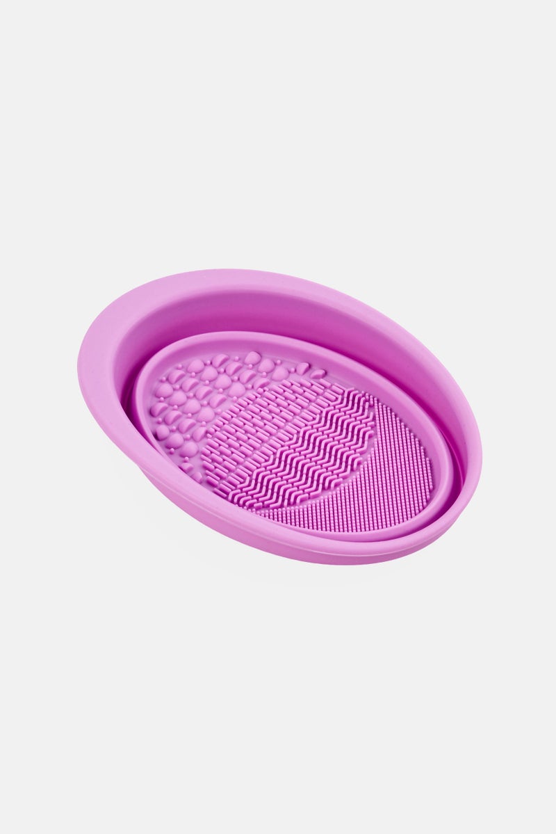 Olivia Rose Makeup Brush Cleaning Bowl, Purple - Image 2