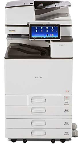 RICOH ناسخة ليزر ملونة متعددة الوظائف ريكو أفيشيو MP C3004 - A3/A4، 30 صفحة في الدقيقة، نسخ، فاكس، طباعة، مسح، دوبلكس تلقائي، شبكة، واي فاي، 4 صناديق، قاعدة، تأتي مع برنامج PostScript 3 المثبت مسبقًا (مجددة) - Image 1