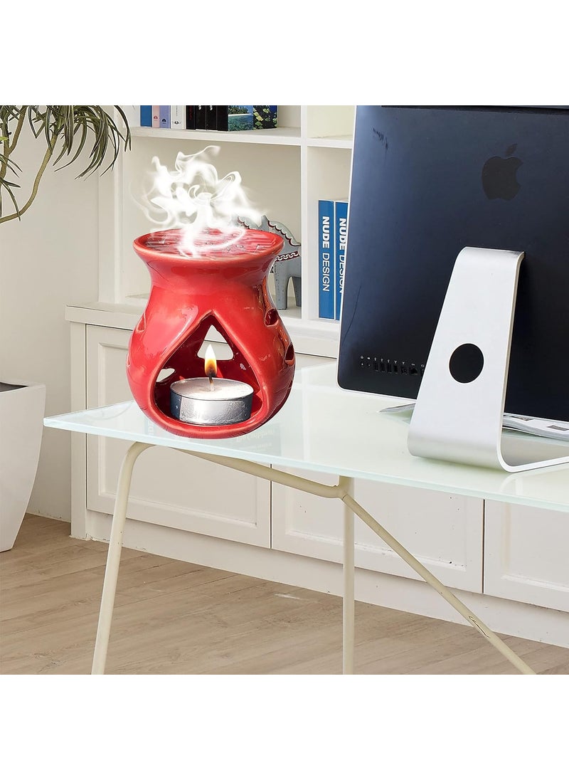Pure Source India Pure Source India Ceramic Aroma Oil Diffuser Combo Pack 4 Pieces Multicolor  - Image 2