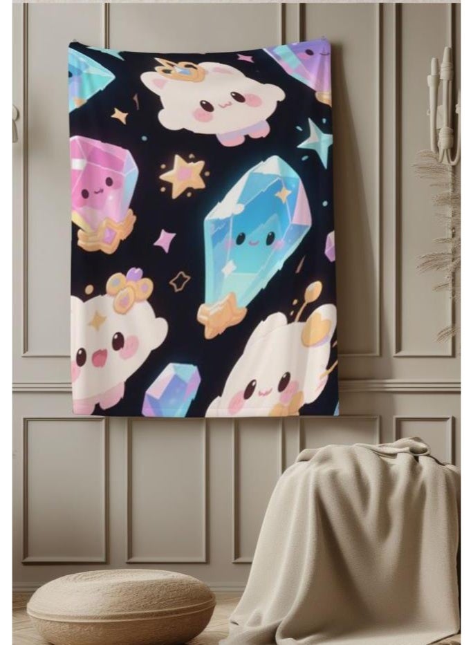 general Baby and children's cartoon flannel thin blanket (warm and comfortable, suitable for sleep, game use) 70cm*100cm - Image 2