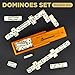 Queensell Dominos Set for Adults Dominoes Classic Board Games Double 6 Dominoes Family Games for Kids and Adults Double Six Standard Dominos Set 28 Tiles with Wood Case Juegos de Mesa - Image 3