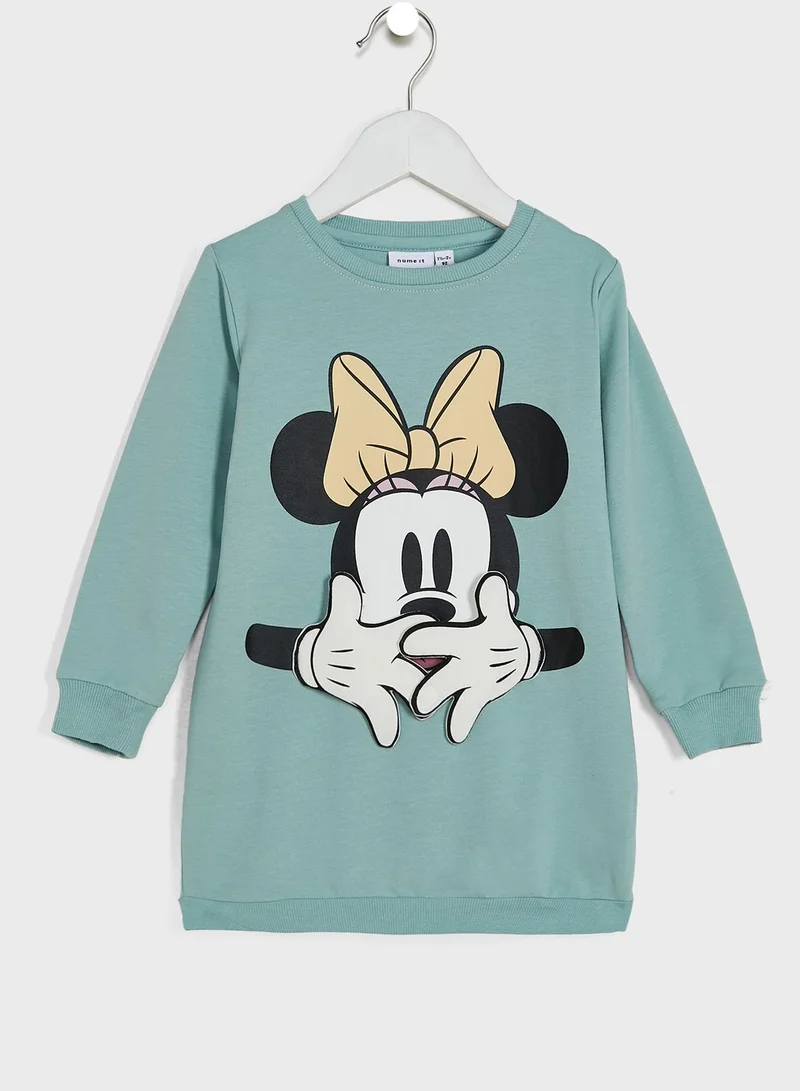 NAME IT Kids Minnie Mouse Sweat Dress
