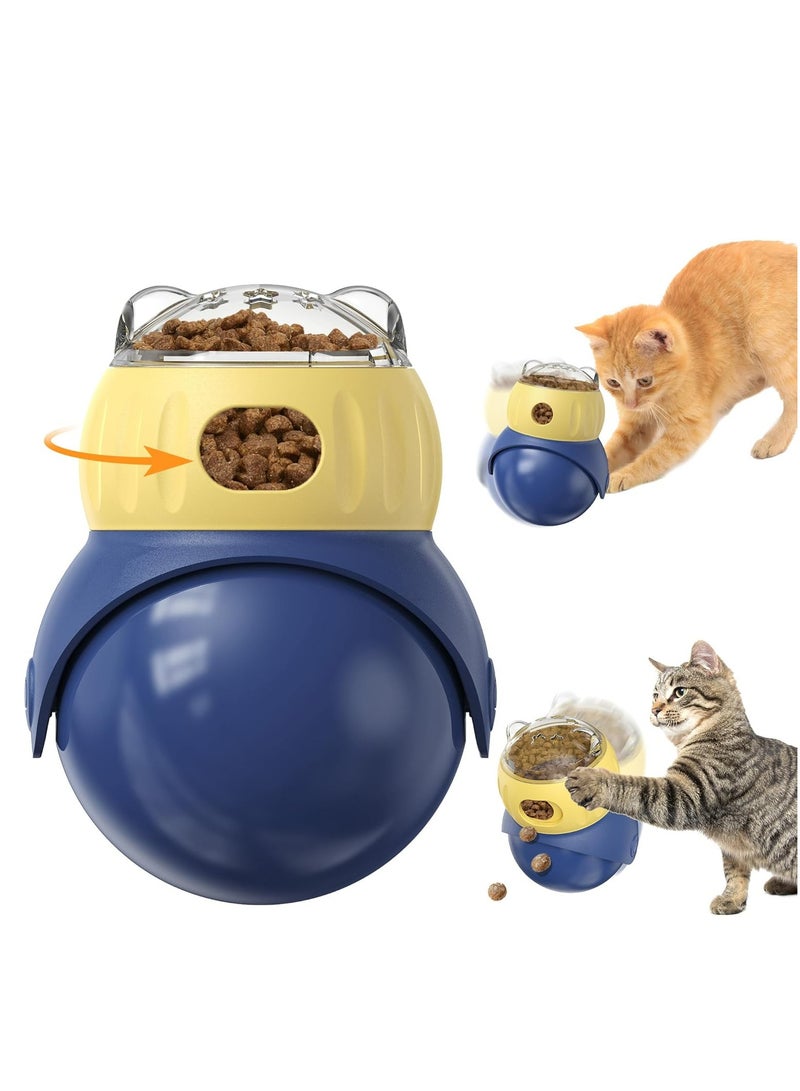 Pet Toys, Cat Toy, Interactive  Puzzle Toy, Adjustable Treat Dispenser for Indoor Cats,  IQ Training & Mental Stimulation Toy, Slow Feed Feeder, Boredom Relief, Enrichment Feeder for Kittens & Adult Cats - Image 1