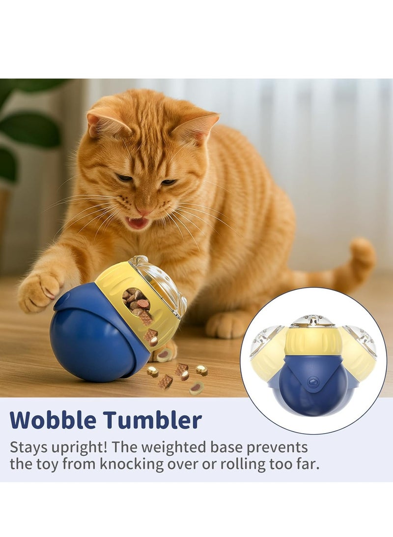 Pet Toys, Cat Toy, Interactive  Puzzle Toy, Adjustable Treat Dispenser for Indoor Cats,  IQ Training & Mental Stimulation Toy, Slow Feed Feeder, Boredom Relief, Enrichment Feeder for Kittens & Adult Cats - Image 2