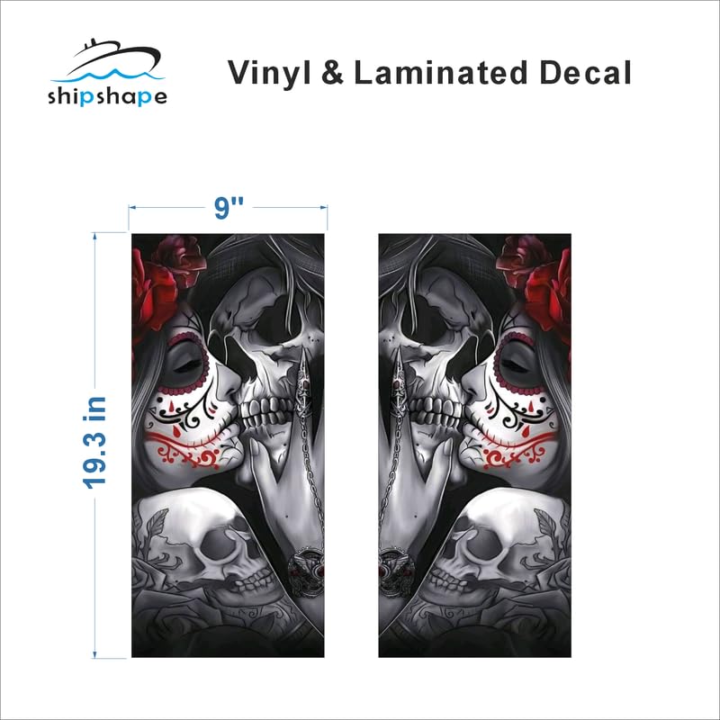 ShipShape Pillars Graphics Look Exterior Car Sticker Self-Adhesive, Waterproof Refelctive Vinyl for All Car Sticker (Pack of 2) Universal 63 - Image 2