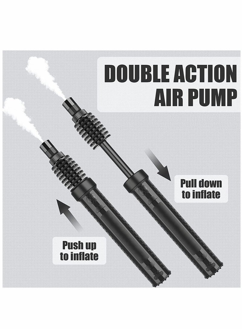 SYOSI Portable Air Pump Sports Ball Tool Inflator Ball Pump with 1 Pcs Needles 1 Pcs Valve Adapter for Football Basketball Volleyball Rugby Balloons Swim Inflatables - Image 2