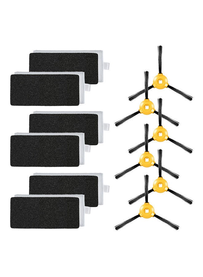 نيبمينينت مجموعة فرش جانبية بديلة للمكنسة الكهربائية من 12 قطعة H22454 متعدد الألوان