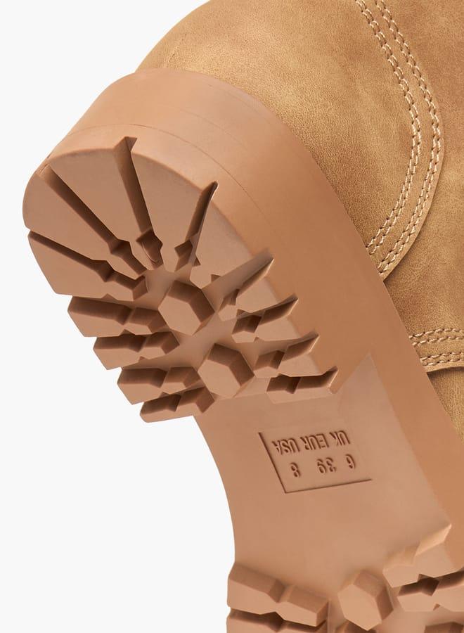 Flora Bella By Shoexpress Women's Pand Zippered Ankle Boots with Chunky Sole - Image 5