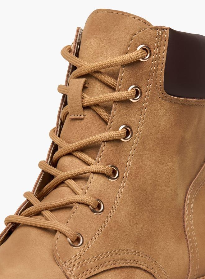 Flora Bella By Shoexpress Women's Pand Zippered Ankle Boots with Chunky Sole - Image 4