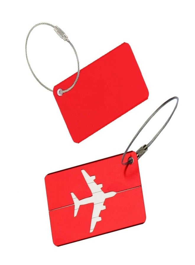 MS KITCHEN Metal Luggage Tags, Handle Wraps Travel Identification Labels Bag Tag, Aircraft Luggage Boarding Tags, Luggage Labels for Suitcases with Name Address Phone Number (Pack of 4) (Multicolour) - Image 3