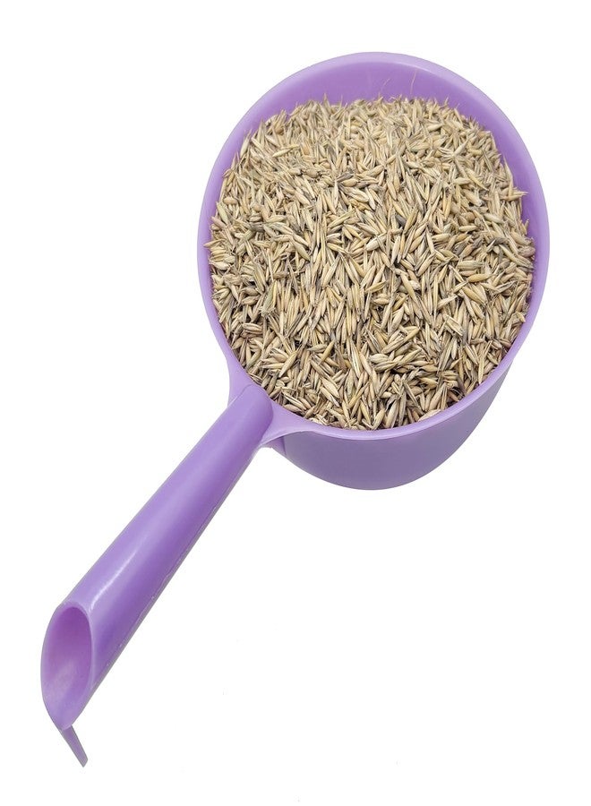Luynro 2 Quart Large Feed Scoop with Long Handle Grain Scoop for Horse Livestock Farm Large Dogs Water Ladle 8 Cups (Light Purple) - Image 1
