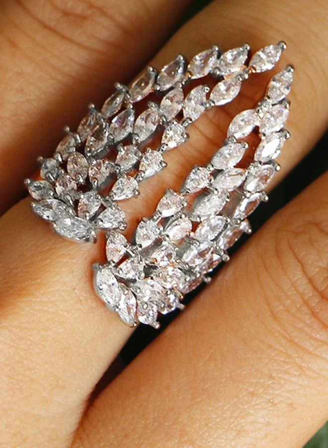 Take Two Silver Marquise Cubic Zirconia Ring