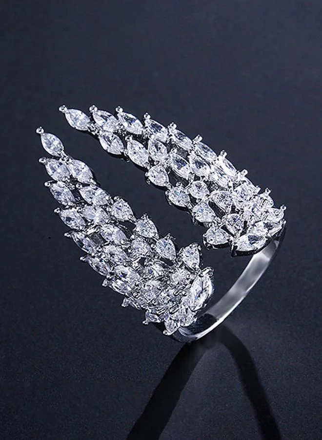 Take Two Silver Marquise Cubic Zirconia Ring