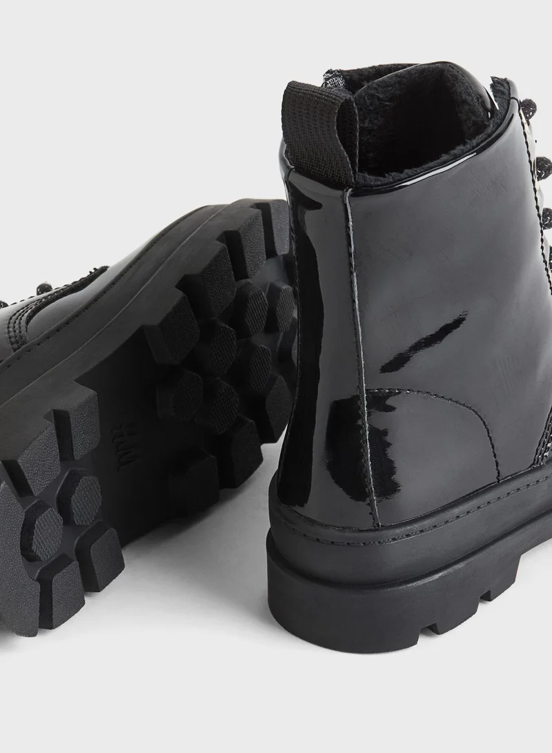 H&M Kids Warm Lined Lace Up Boots