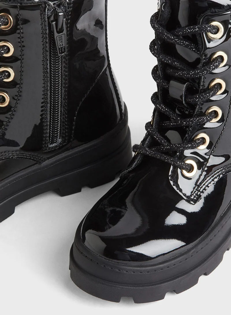 H&M Kids Warm Lined Lace Up Boots