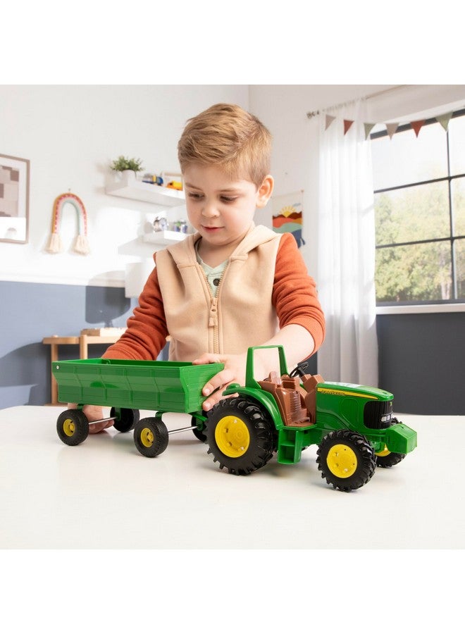 John Deere مجموعة عربة جرار جون دير للأطفال - جرارات ألعاب بطول 8 بوصات للأطفال من عمر 3 سنوات وما فوق - Image 5