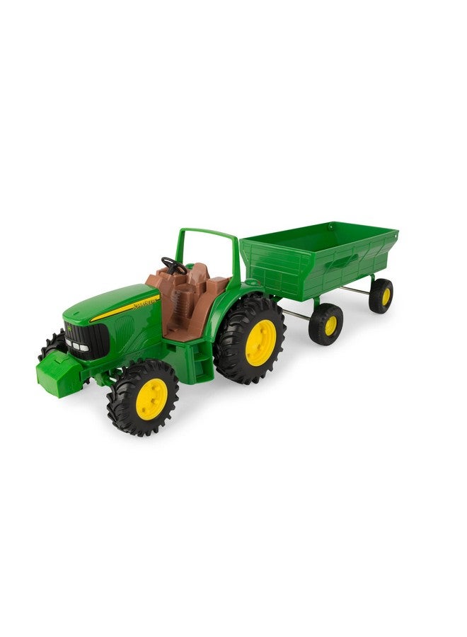 John Deere مجموعة عربة جرار جون دير للأطفال - جرارات ألعاب بطول 8 بوصات للأطفال من عمر 3 سنوات وما فوق - Image 1