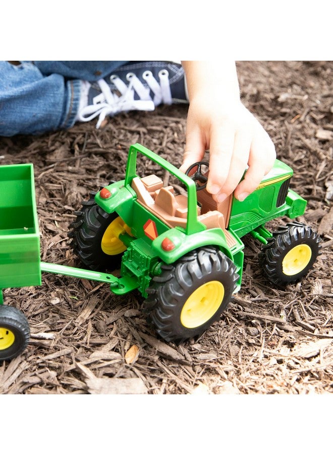 John Deere مجموعة عربة جرار جون دير للأطفال - جرارات ألعاب بطول 8 بوصات للأطفال من عمر 3 سنوات وما فوق - Image 4